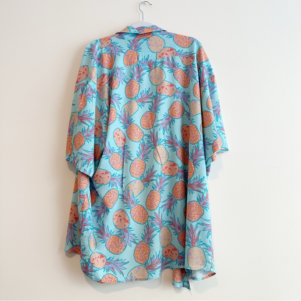 Tipsy Elves | Pineapple Soft Button Down Hawaiian… - image 3